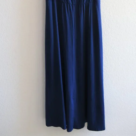 Reformation Fit & Flare Tie Front Jersey Midi Dres - Picture 6 of 10